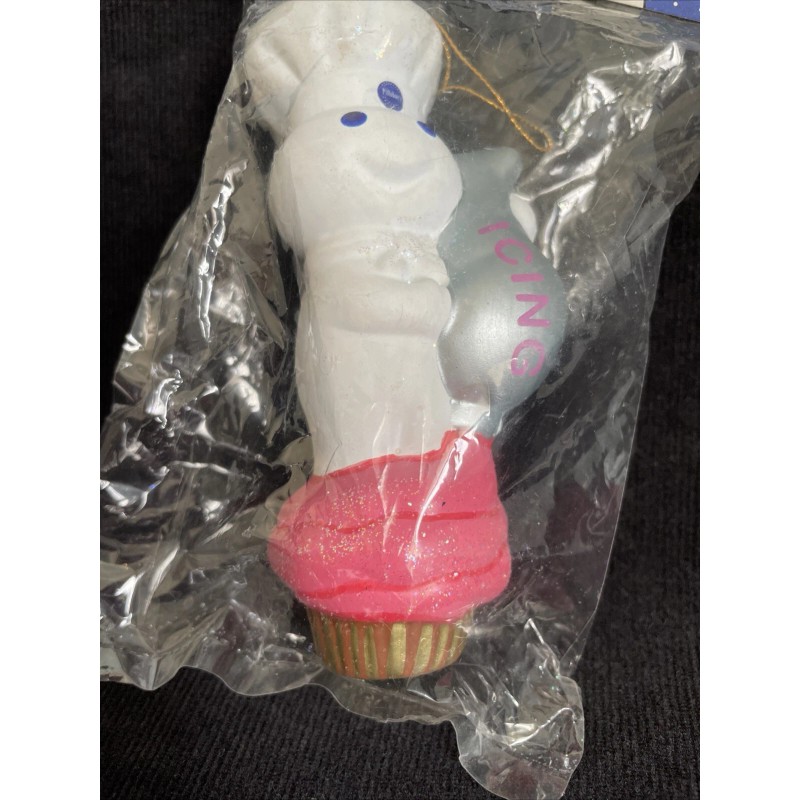 Kurt S. Adler Pillsbury Doughboy 1998 Pink Icing Ornament New