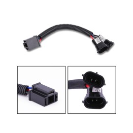 BICYACO - Adaptador de arnés de cable H4 a H9/H11 compatible con motocicleta 2014, 2015, 2016, 2017, 2018, Street Glide especial Road King/Road King, arnés divisor H4 para faros de doble haz