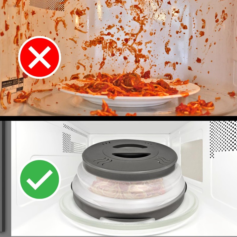 HOVER COVER Magnetic Microwave Splatter Cover with High Power, Strongest