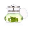 Yama Glass Sitka Teapot Tea Pot Server, 12oz, Clear