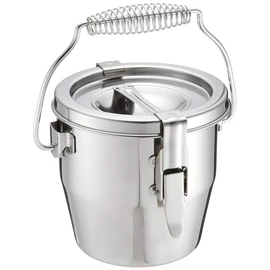 Endoshoji ASY07014 Commercial Soup Can with Gasket, 5.5 inches (14 cm), Made in Japan
