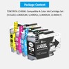 LC406XL Compatible Ink Cartridges 4 Colors High Capacity Black 6000
