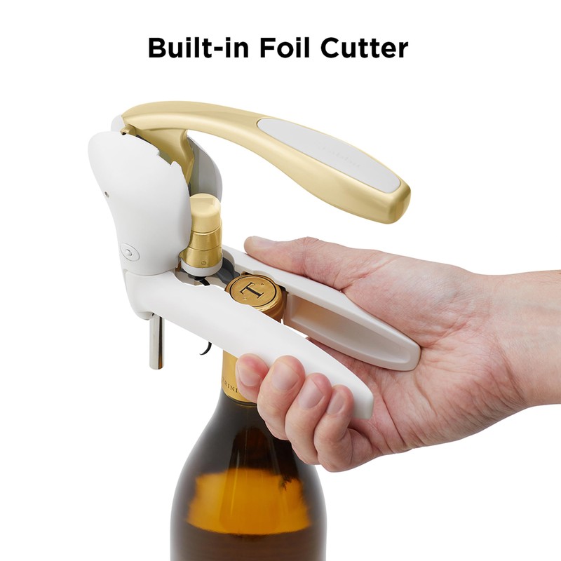 Rabbit Wine Opener, 7.8x6.3, White