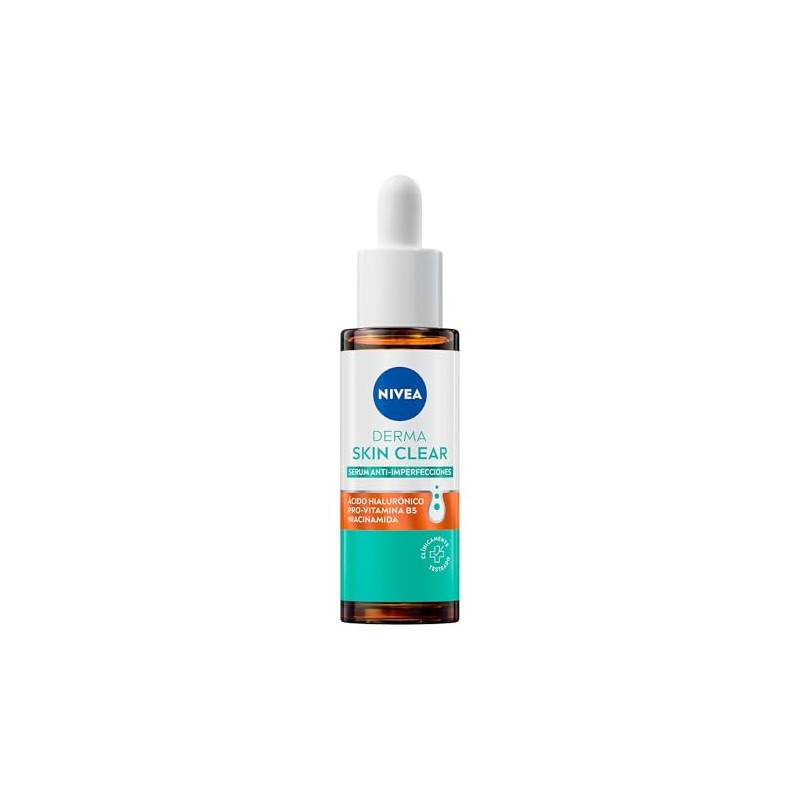 NIVEA Serum Anti-Imperfecciones Derma Skin Clear 30ml, Con Ácido Hialurónico,