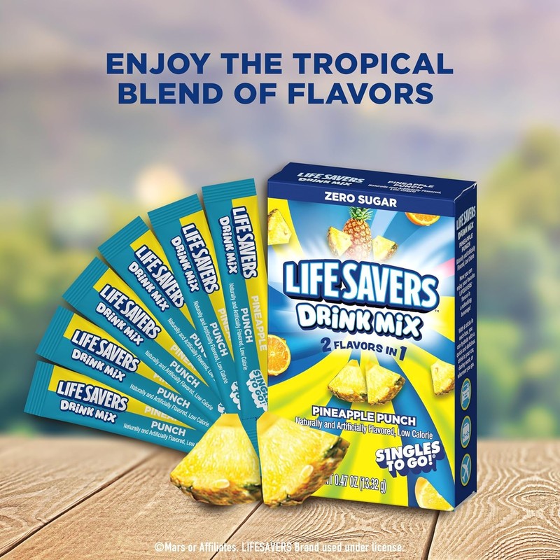 Life Savers Pineapple Punch Drink Mix - Pack of 6-6