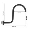 Shower Arm S Shape Gooseneck Stainless Steel Shower Head Extension