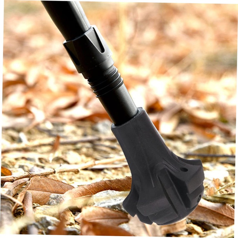 BESPORTBLE 18pcs Non- Crutch Foot Covers for Trekking Poles Black