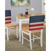 Stripes Stars American Flag Chair Back Covers for Dining Chairs