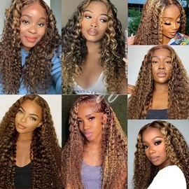 6LX 1BP427 Water Wave Hair Extensions 16 18 20 inch