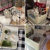 Fhiny Large Rabbit Litter Box for Cage, Plastic Guinea Pig