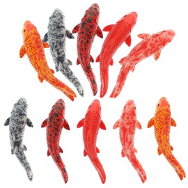 Yardwe Pack of Carp Floating Fish in Box Realistic Decoration Goldfish Artificial Fish Ornamental Fish Ornaments Aquarium Decorations Aquarium Accessories