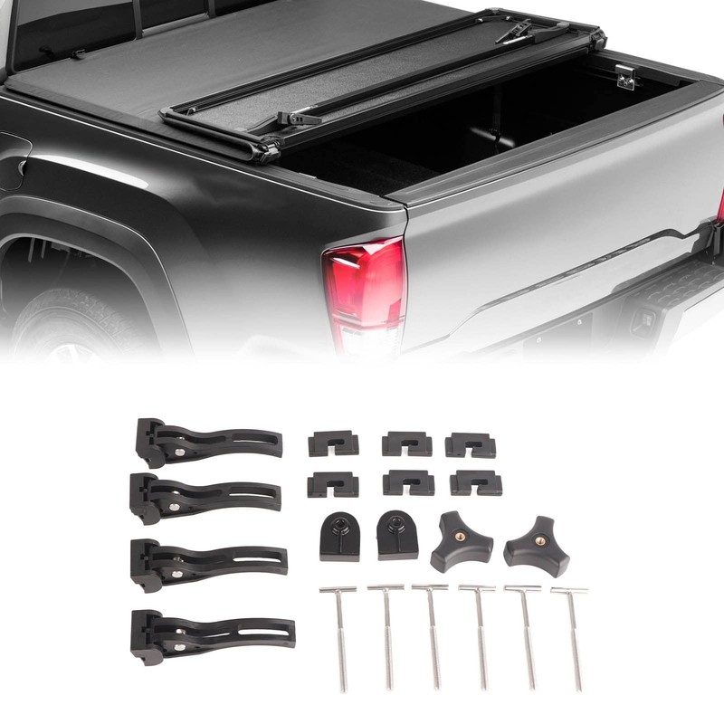 Tri-fold Truck Bed Tonneau Cover Universal Replacement Parts Rear Front