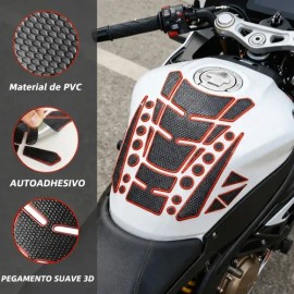 Sticker Tanque Fishbone Gasolina Calcomanía Moto Protector                                                                                            