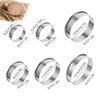 6 Pcs Circle Cookie Cutter Set- 2/3/ 3.5/4/ 5/6 Inch,