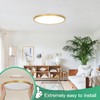 Brightever Gold LED Flush Mount Ceiling Light Fixture, 12 Inch