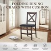 COLAMY Folding Dining Chairs Set of 2, Foldable Chairs with