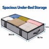 2 Pack Under Bed Storage Bag Organizers for Bedroom &