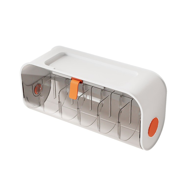 Wall Mounted Underwear Storage Box Punch Free Transparent Underwear Rack