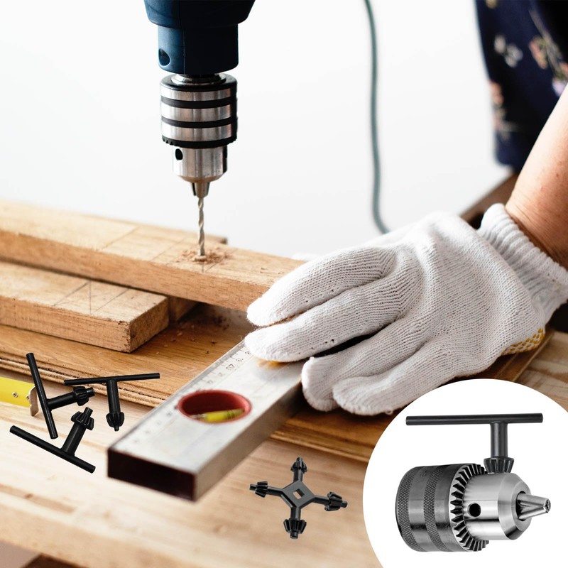 EULAPGOE 7 pieces drill chuck key drill clamping tool drill