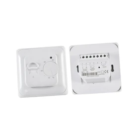 Operitacx 16A Mechanical Temperature Controller with External NTC Probe for Underfloor Heating Room Thermostat LED Display Easy Operation Compatible with Hot Water Heating Systems