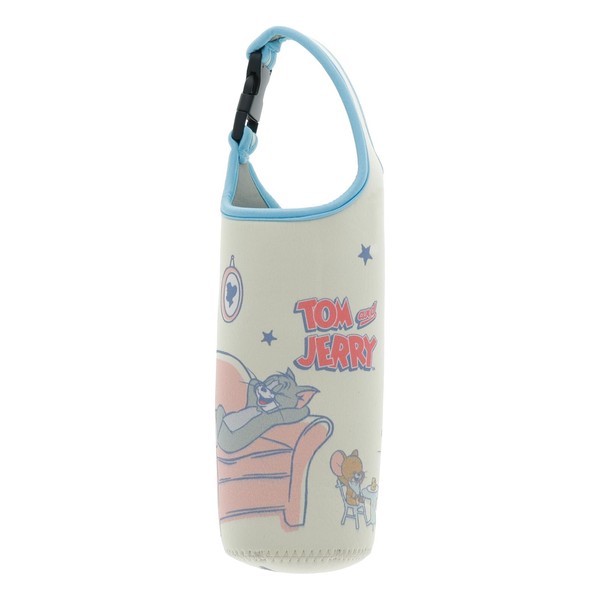 Marushin 4105060300 Plastic Bottle Cover, Tom and Jerry, Relax at