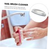 Baluue Professional Stainless Steel Nail Brush for Nail Care Art
