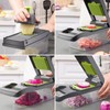 Fleymu Manual Vegetable Cutter (16 Pieces), Multifunctional Mandolin, Vegetable Slicer