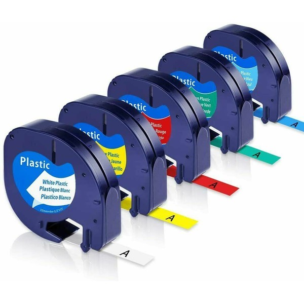 airmall 5PK Replace DYMO LetraTag Refills 91330 91331 Label Maker