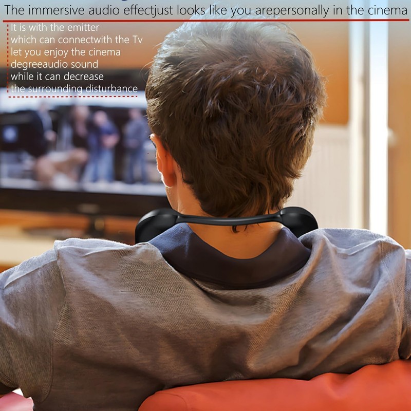Neck Speakers, Bluetooth 5.3 Neckband Speakers, 3D Stereo Surround Sound,