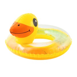 GROBRO7 Ducks Inflatable Pool Float, Yellow Pool Float Tube with Glitter, Giant Pool Float, Pool Toy, Baby Swimming Ring for Children, Summer, Beach, Swimming, Party Decorations (3-8 Years)