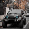 Damwot Beast Eyes Headlamp Decals for Jeep Headlights, 3D Round