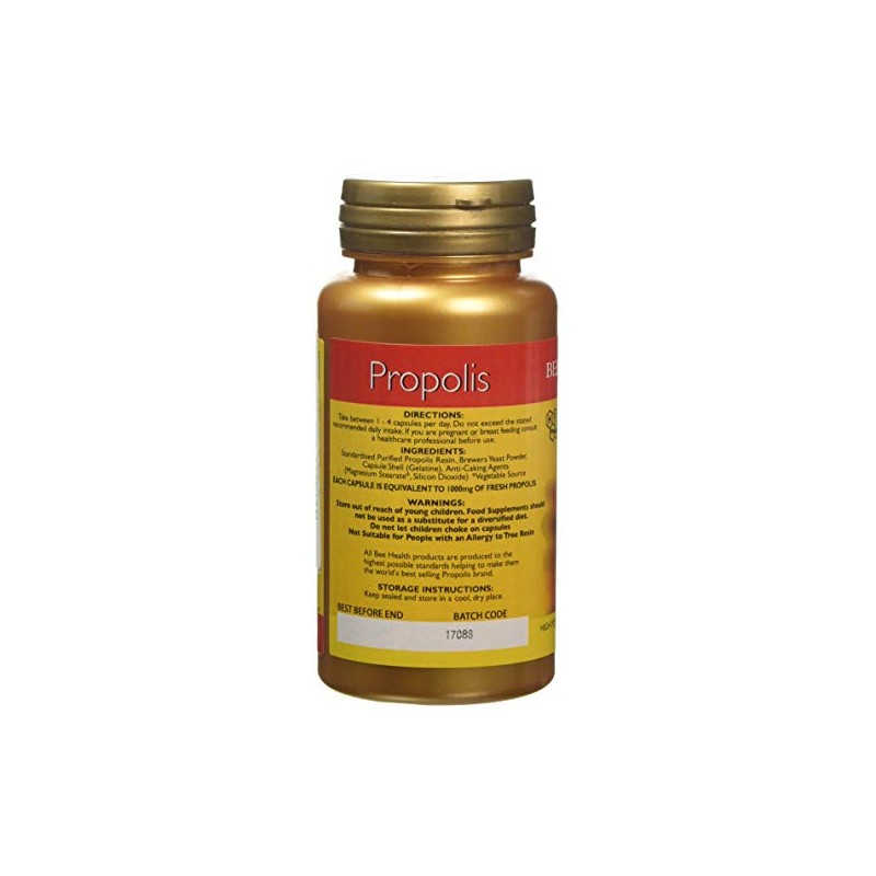 Bee Health 1000 mg Propolis High Potency 90 Capsules, 80