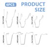 Pack of 6 Headlight Retaining Spring Clamps Made of Steel,