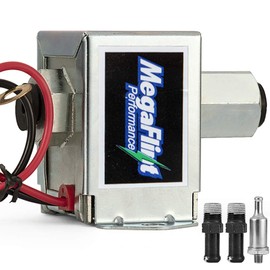 MegaFlint - Bomba de combustible eléctrica universal de 12 V Upgrate de metal sólido (2.5-4 PSI) de baja presión para gasolina y diésel EP12S HEP-02A