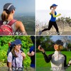 GADIEMKENSD Women's Cap, Reflective Hat, Bill, UV Protection, Breathable, Running