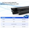 ASLAM Wiper Blade Refills 26"+16" for Acura RDX,Infiniti Q40,2009-2014 Nissan