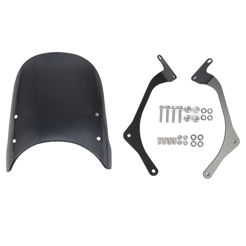 Motorcycle Front Windshield PC Airflow Wind Deflector Fairing Windscreen for