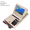 AOXONEL Womens RFID Small Compact Bifold Wallet,Cute Mini Zipper Card