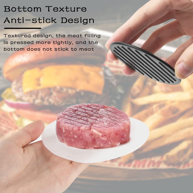 FOCCTS 3 in 1 Hamburger Press, Hamburger Press Patty Maker,