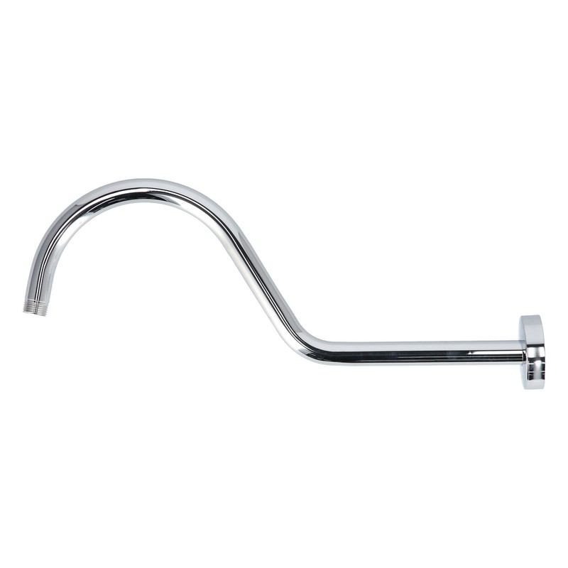 17in Shower Pipe Extension Brushed Stainless Steel S Shaped NPT