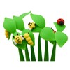 Lopenle 6 PCS Novelty Leaf Bendable Pens Simulation Floral Insects