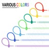 MECCANIXITY 20 Pack Silicone Cable Ties 6 Inch Reusable Zip