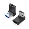 AreMe 2 Pack Right Angle USB A to USB C