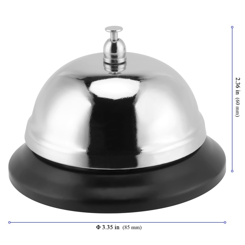 6 Pack Stainless Steel Reception Bell, YUENPUN Service Bell Counter,