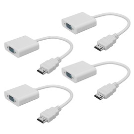 4pcs HDMI Male to VGA Female Adapter Cable 1080P Video High Definition Laptop Converter