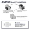 JIVINER Recliner Chair Covers, Jacquard 3 Piece Slipcovers for Recliner