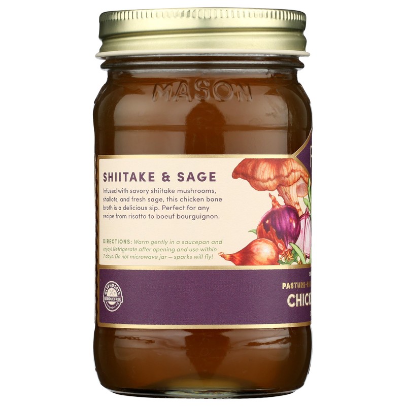 Fond, Shiitake & Sage Chicken Bone Broth, 14 Fl Oz
