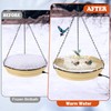 Ceoighe Large Heated Bird Bath for Winter Outdoors, 6.3L Hanging