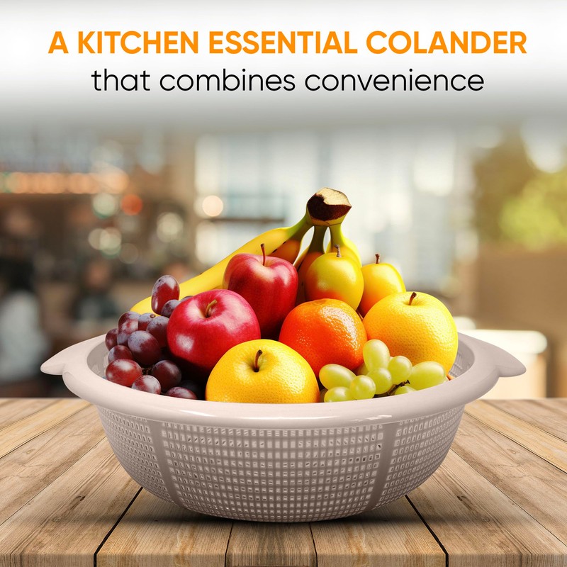 Plastic Colander Food Sieve Strainer Basket for Food Washing Draining