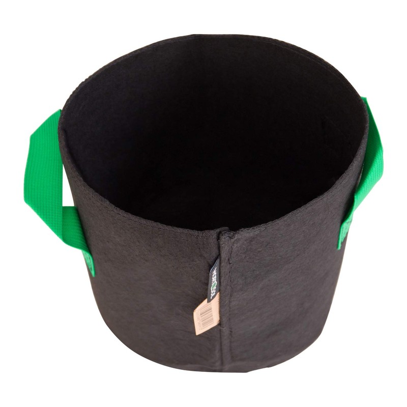 HORTOSOL Plant Bag Black Green (10 Litres - Diameter 22